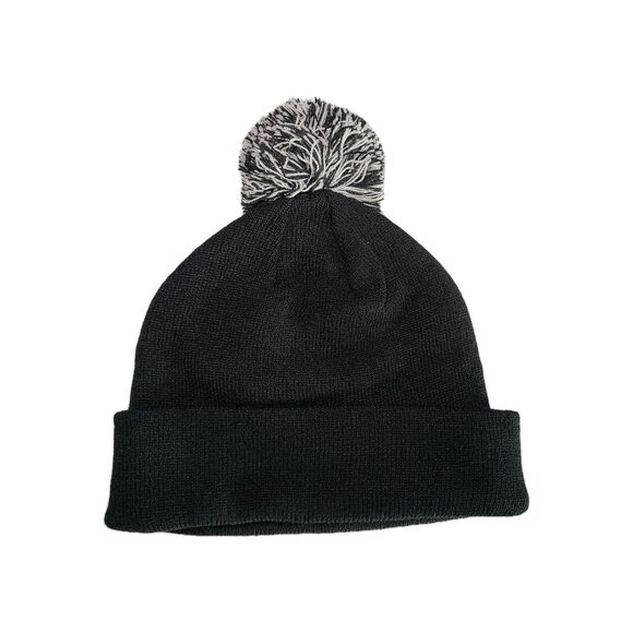 Los Angeles Kings Zephyr Graf-X Black Cuffed Adult Pom Beanie Hat NHL Hockey New - Picture 2 of 6